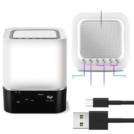Nachtlicht mit Bluetooth Lautsprecher und Uhr