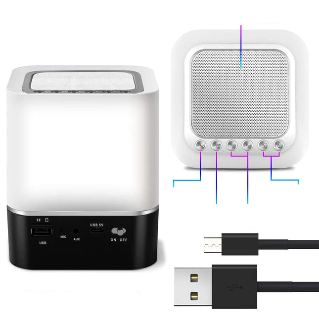 Nachtlicht mit Bluetooth Lautsprecher und Uhr