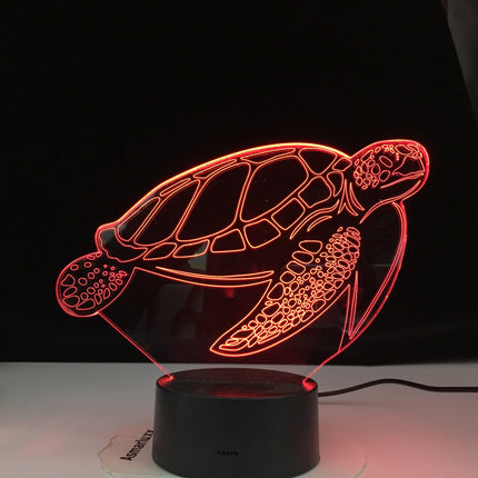 3D Schildkröte Nachtlicht mit Touch-Sensor