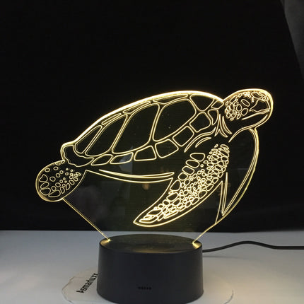 3D Schildkröte Nachtlicht mit Touch-Sensor