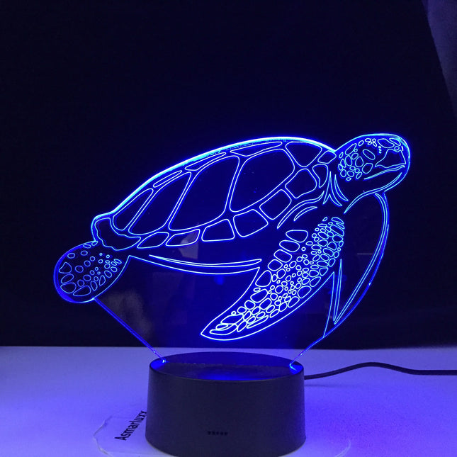 3D Schildkröte Nachtlicht mit Touch-Sensor