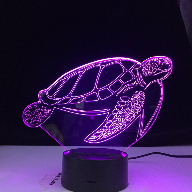 3D Schildkröte Nachtlicht mit Touch-Sensor